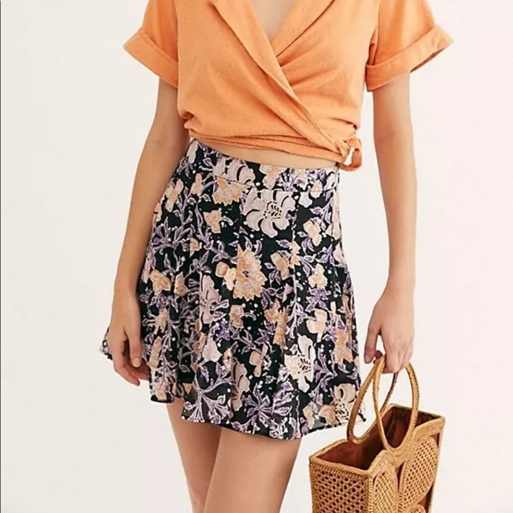 NWOTFree People End Of The Island Godet Mini Skirt